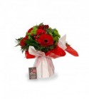 Bouquet Rome rouge - S