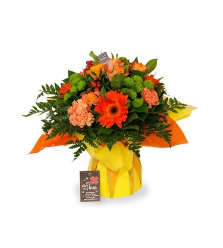 Bouquet Bruxelles orange - M