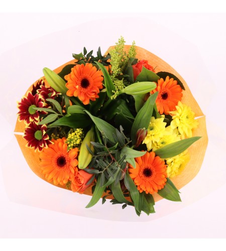 Bouquet 13 tiges orange