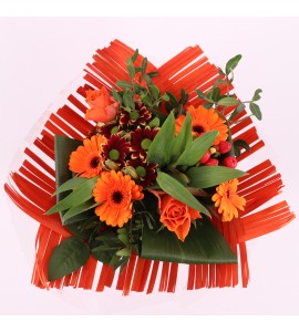 Bouquet triangle orange