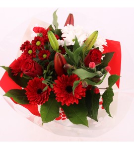 Bouquet rond rouge