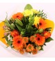 Bouquet rond orange