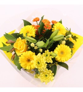Bouquet rond jaune