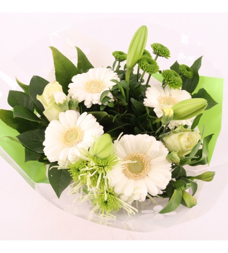 Bouquet rond blanc