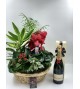 Panier de Plantes et Champagne