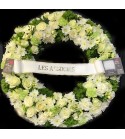 Couronne deuil Quiétude blanc