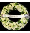 Couronne deuil Quiétude blanc