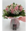 Bouquet Sacré coeur M Rose